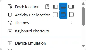 Dock the Developer Tools