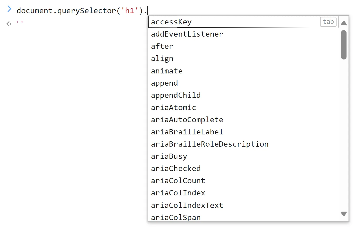 Intellisense