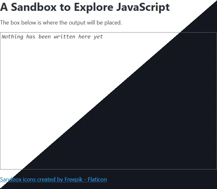 Light/Dark Themed Sandbox